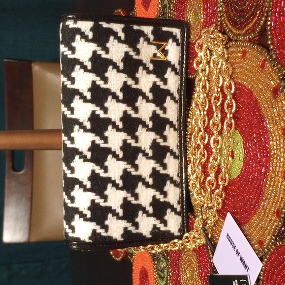 House Of Want Clutch Bag Houndstooth - Picture 7 of 15